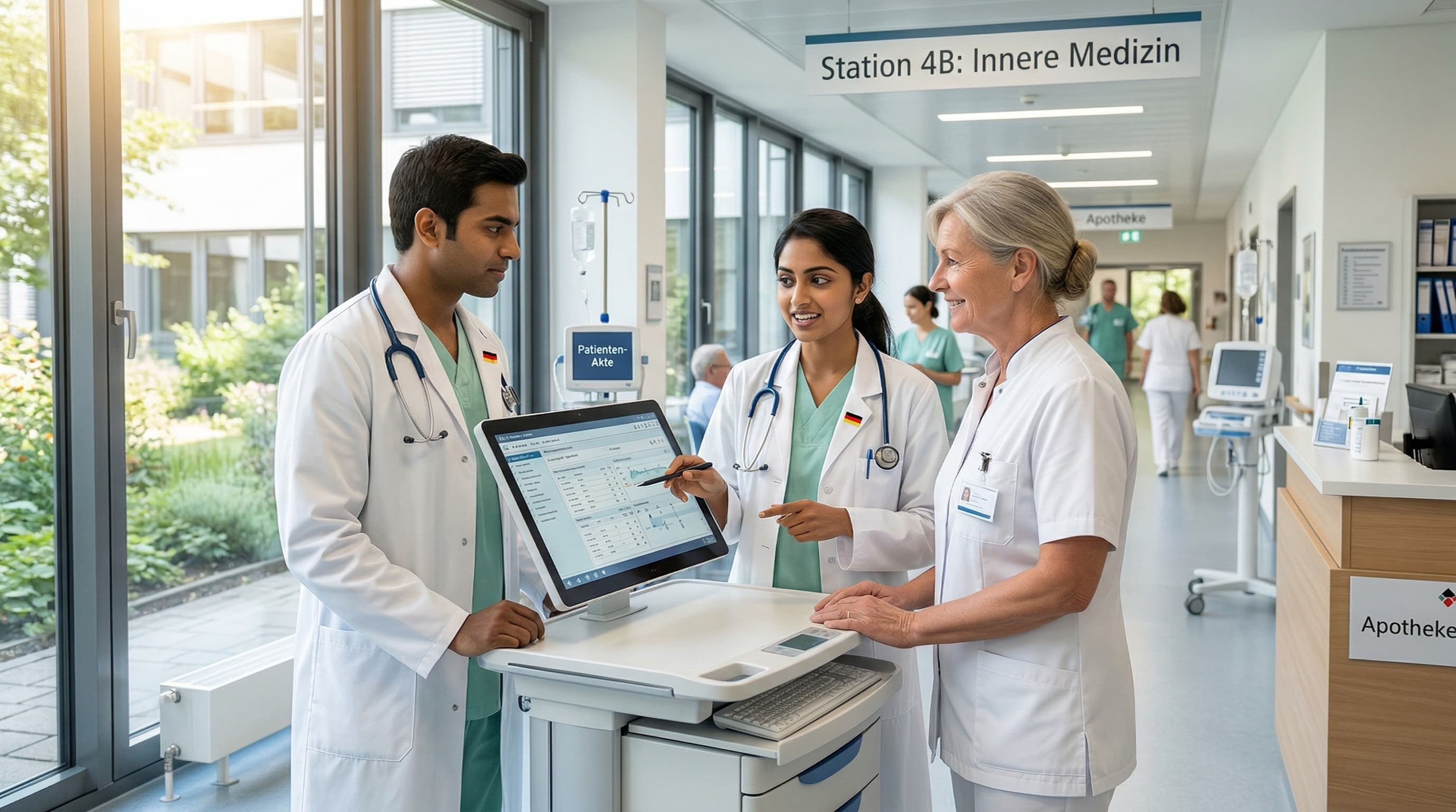 Working on German hospital ward