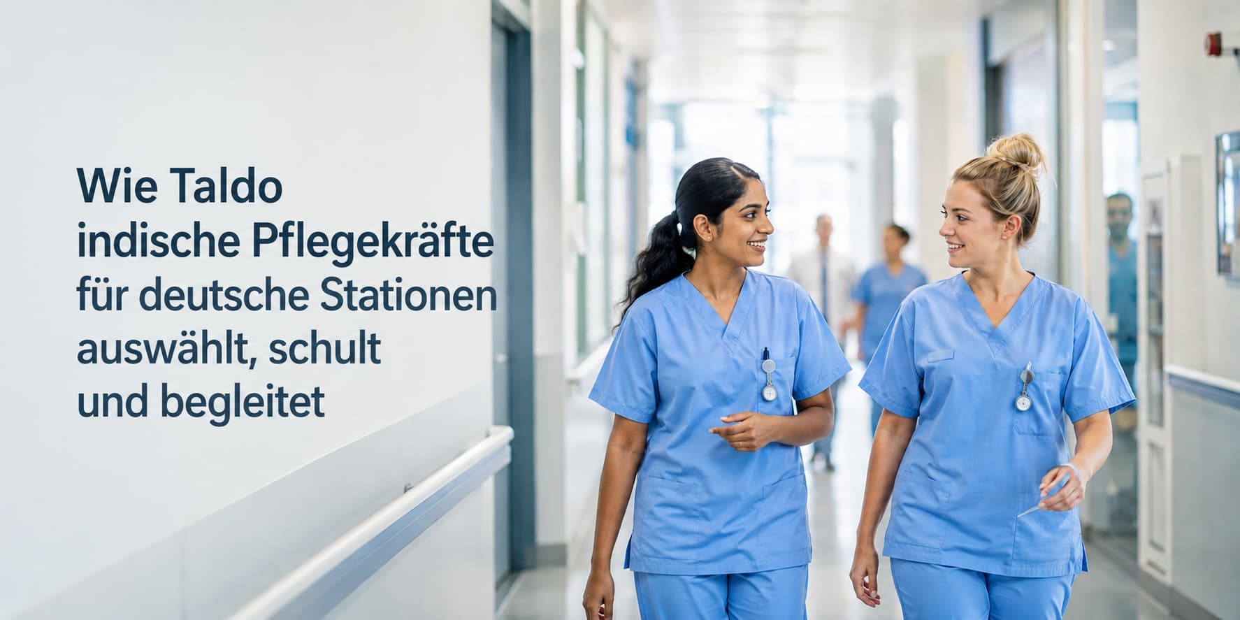 Wie Taldo indische Pflegekräfte für deutsche Stationen auswählt, schult und begleitet