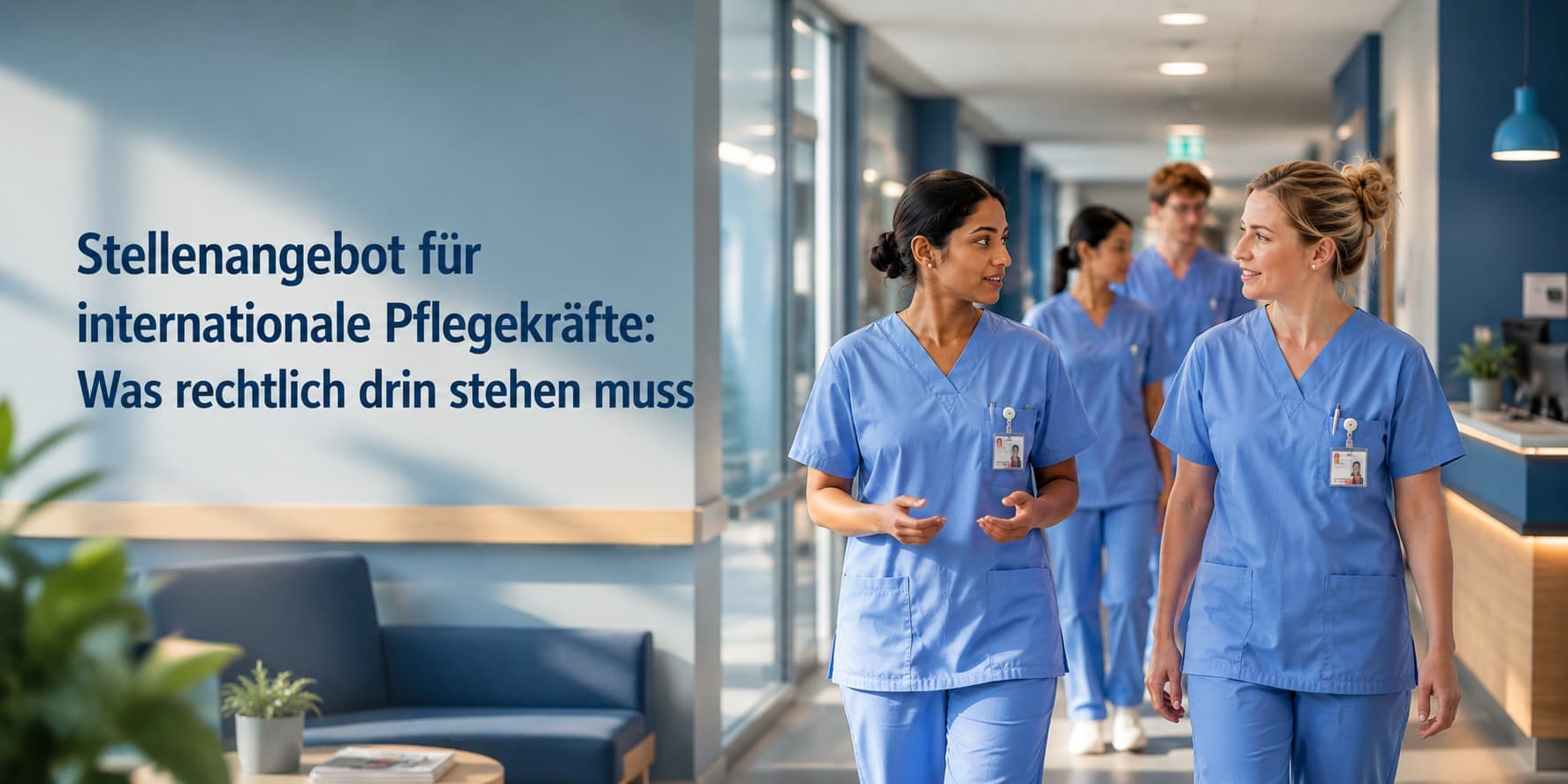 Stellenangebot für internationale Pflegekräfte: Was rechtlich drin stehen muss
