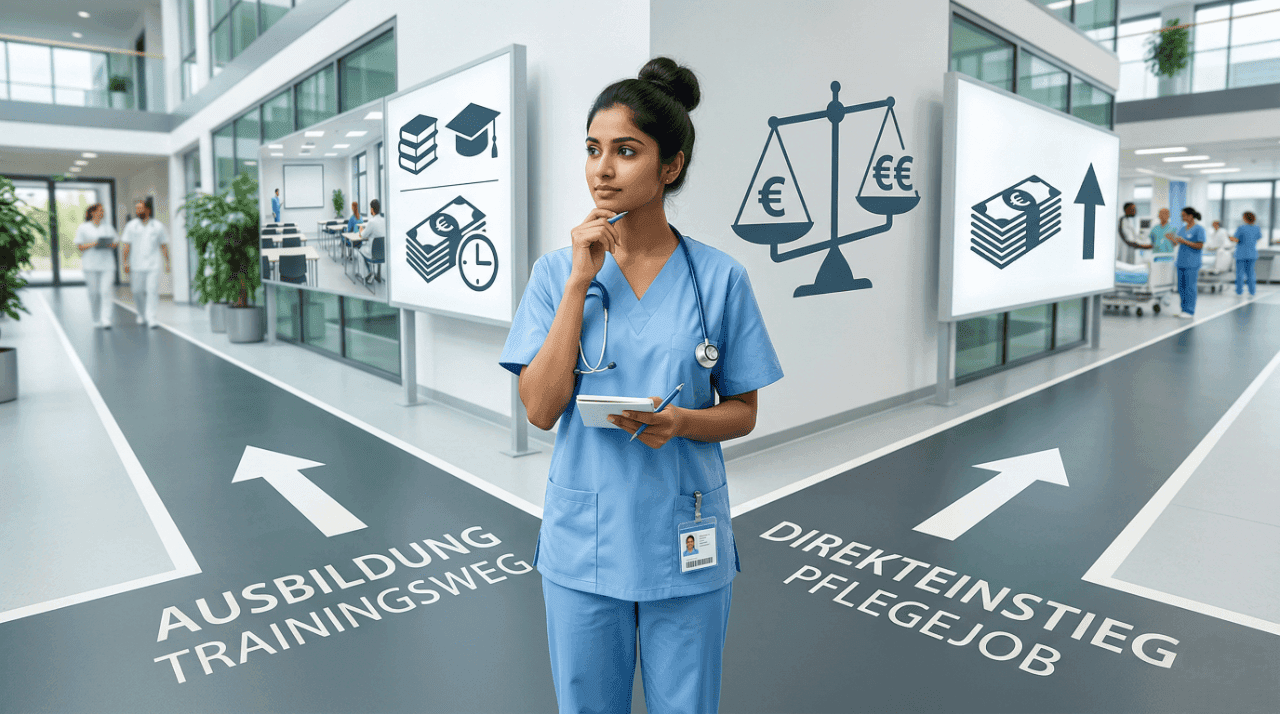 Ausbildung vs Direct Nursing Job in Germany: Which Pays More in 2026? (₹ Breakdown)